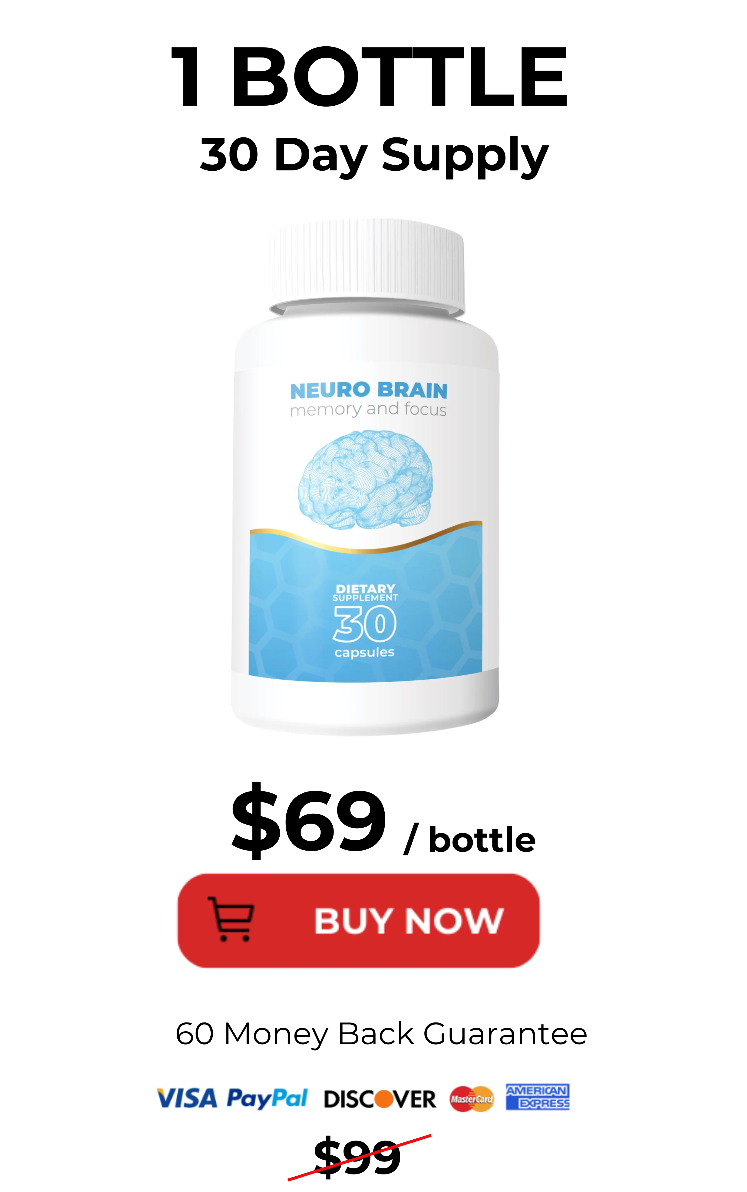 Neuro Brain 1 bottle pricing